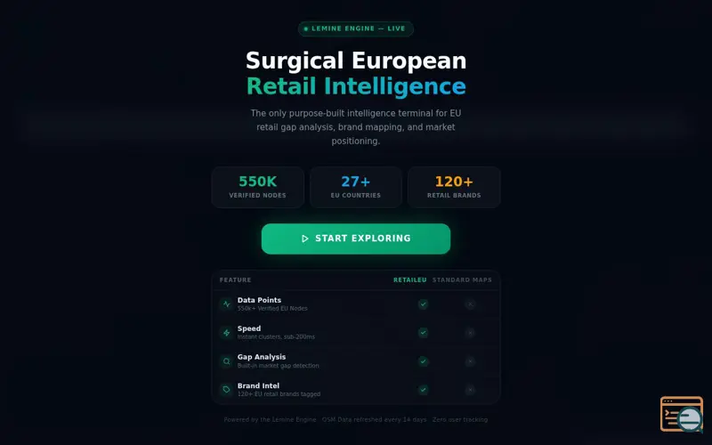 Screenshot of RetailEU