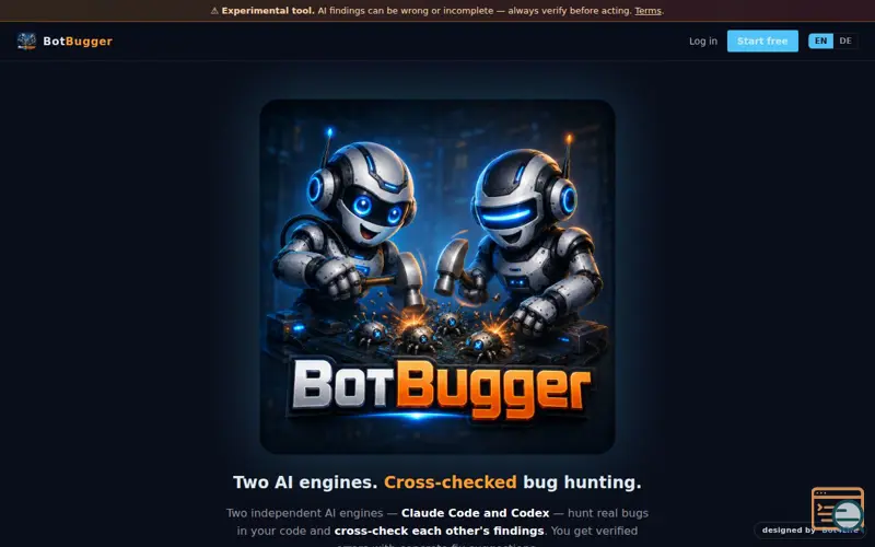Screenshot of BotBugger