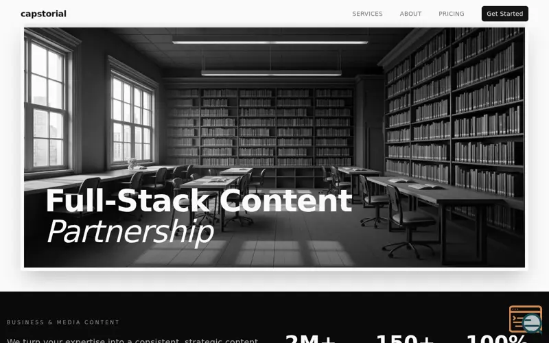 Screenshot of capstorial
