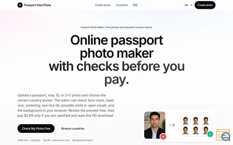 Screenshot of Passport Visa Photo Studio