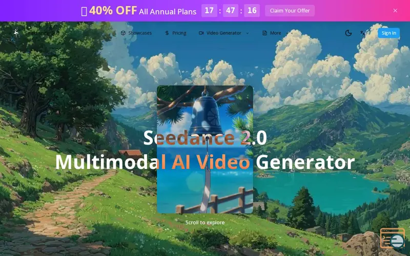 Screenshot of Seedance 2.0