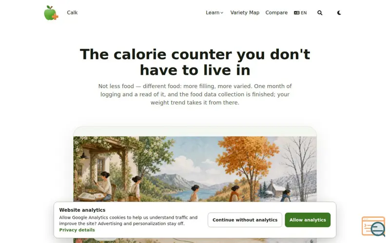 Screenshot of Calk