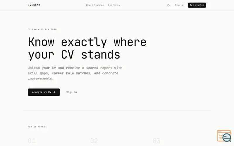 Screenshot of CVision