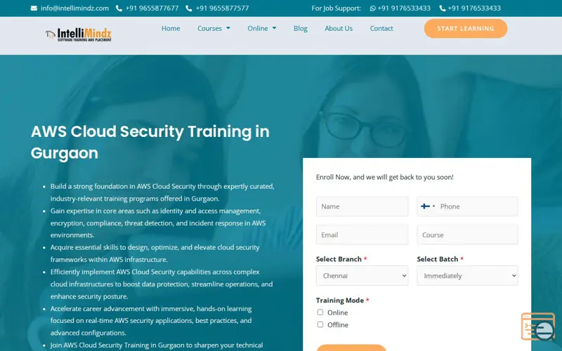 Screenshot of IntelliMindz