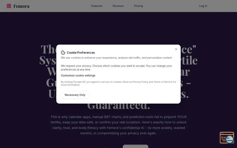 Screenshot of Femora Care