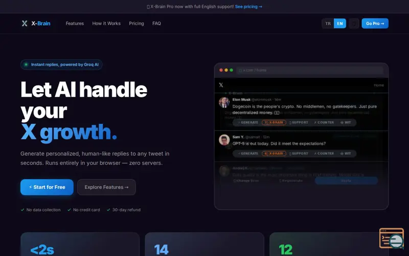 Screenshot of X-Brain