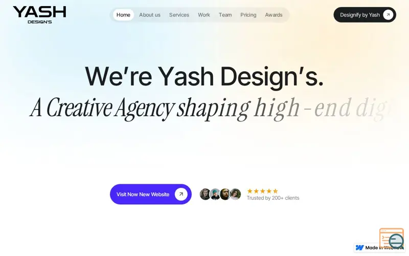Screenshot of YASH Design's