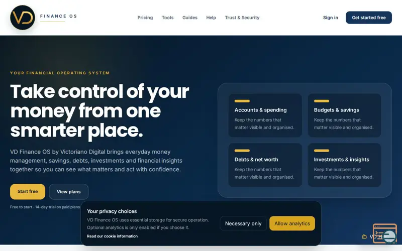 Screenshot of victorianodigital.co.uk