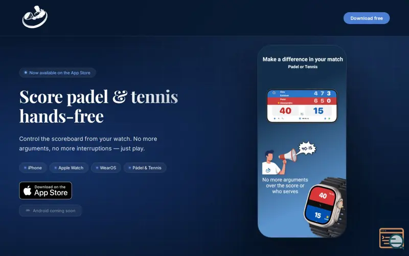 Screenshot of 40-15 App, a launch using DonDominio Mail
