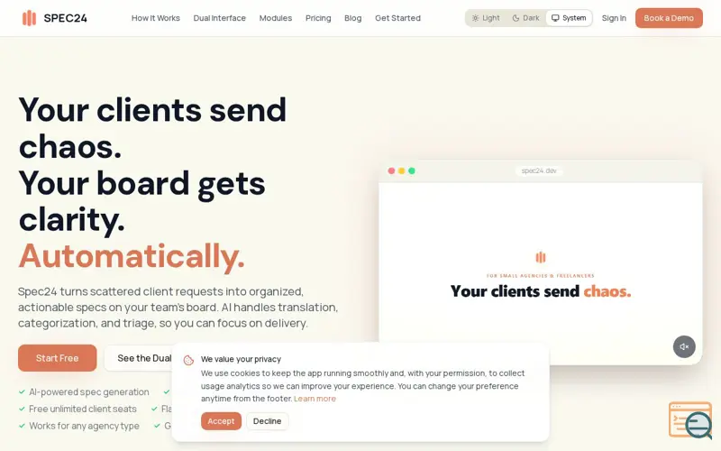 Screenshot of SPEC24