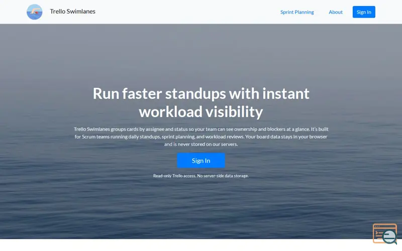 Screenshot of Trello Swimlanes