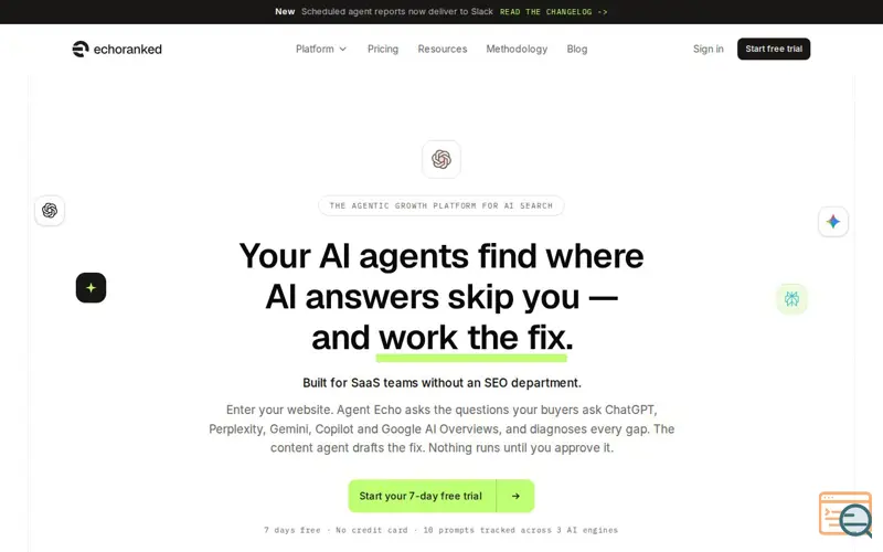 Screenshot of EchoRanked