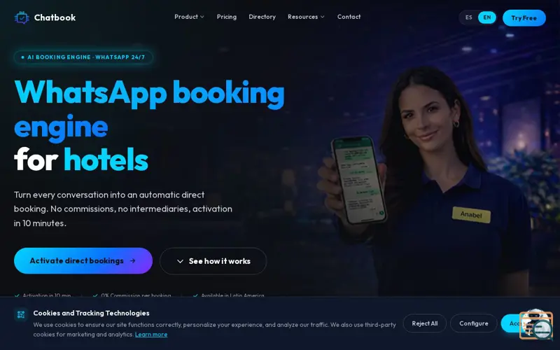 Screenshot of ChatBook