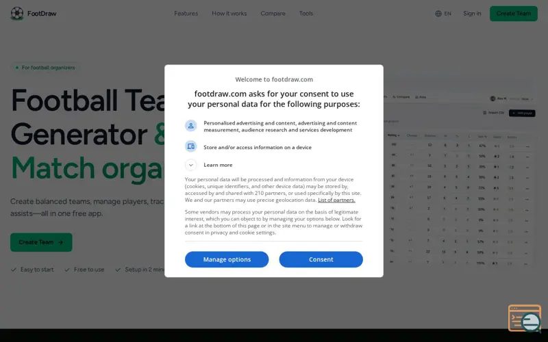 Screenshot of FootDraw