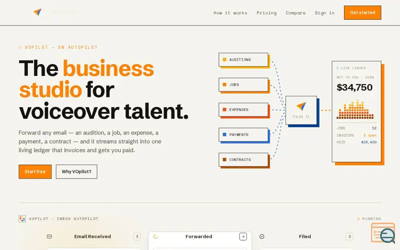 Screenshot of VOpilot