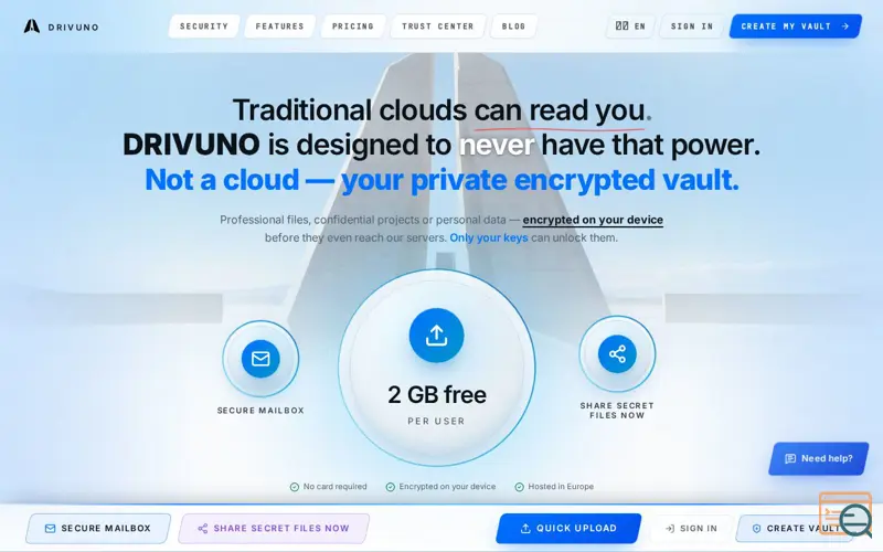 Screenshot of DRIVUNO