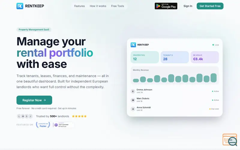 Screenshot of RentKeep - Property Manager