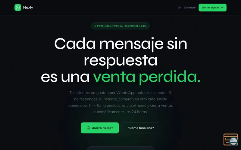 Screenshot of Nexly - Your business always available
