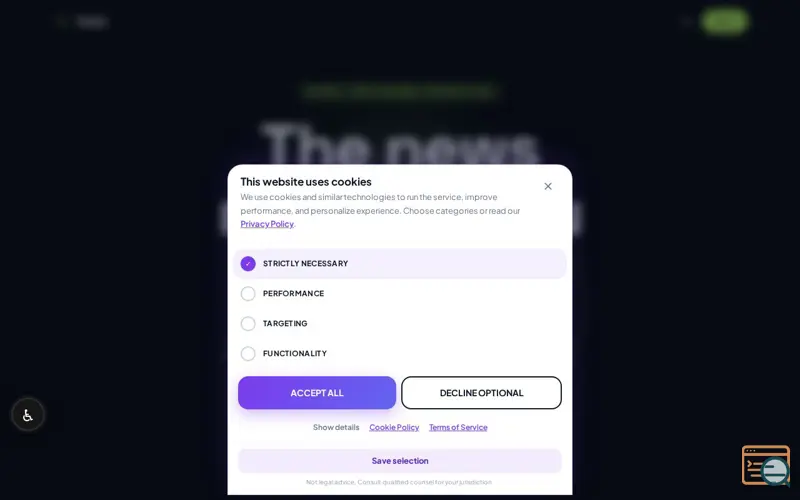Screenshot of Radar, a launch using Truth Social