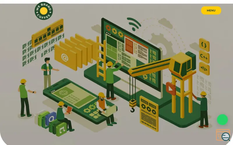 Screenshot of Coffee Shop Website