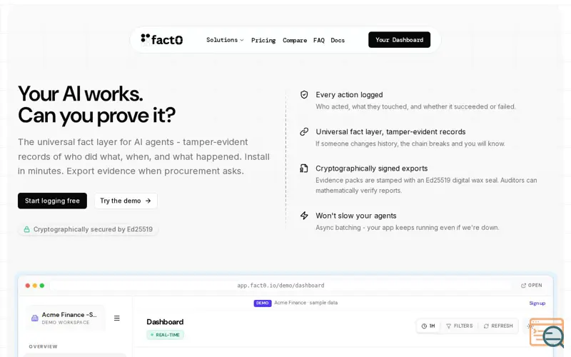 Screenshot of Fact0