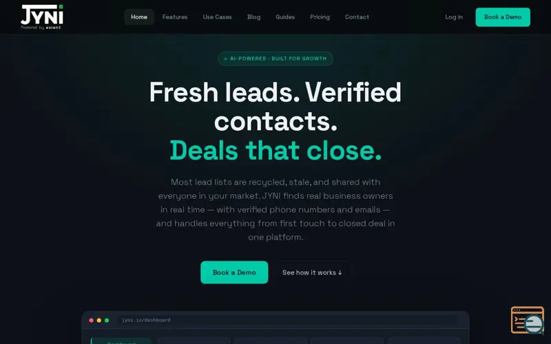 Screenshot of jyni