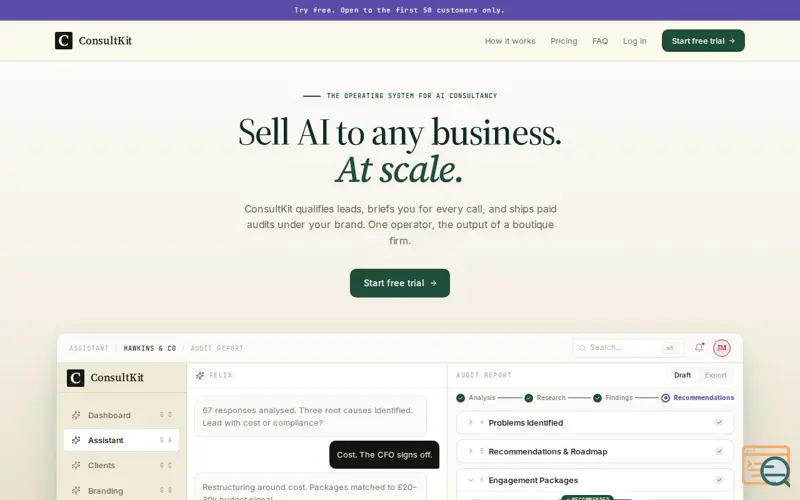 Screenshot of ConsultKit