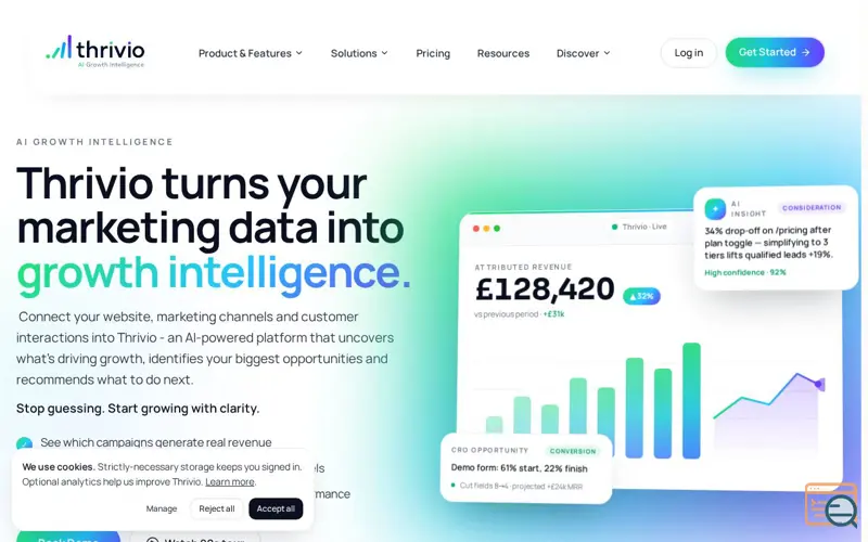 Screenshot of Thrivio