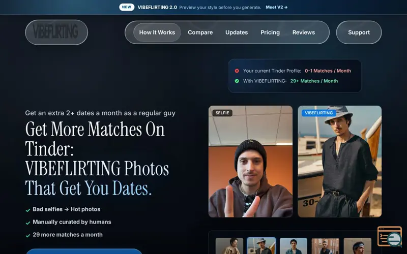 Screenshot of Vibeflirting