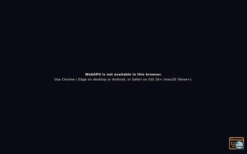Screenshot of Rainbound, a launch using TypeGPU