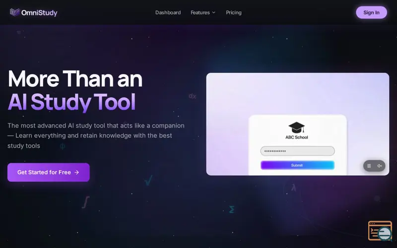 Screenshot of OmniStudy