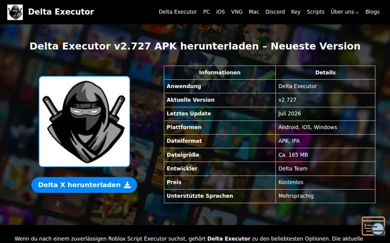 Screenshot of Delta Executor