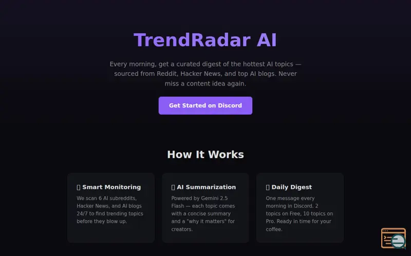 Screenshot of TrendRadar AI