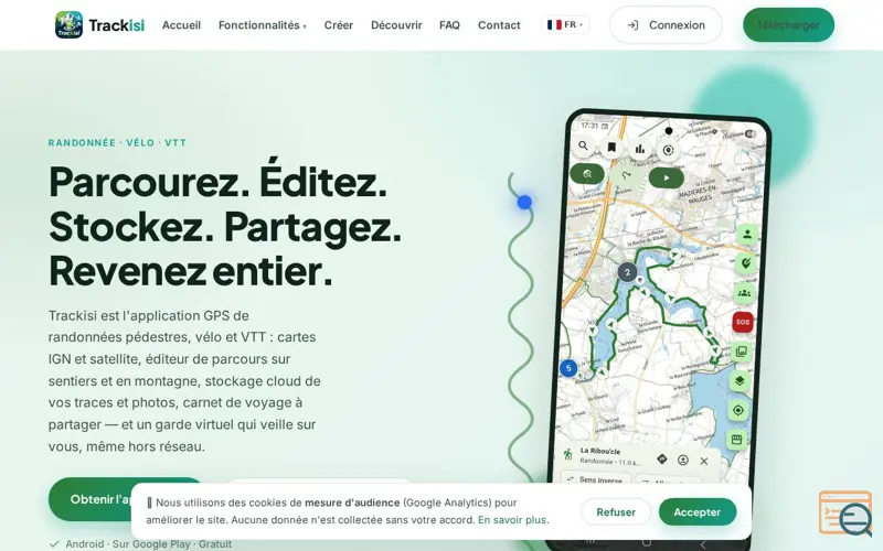 Screenshot of Trackisi