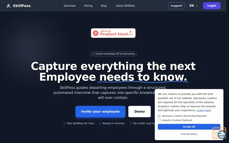 Screenshot of SkillPass