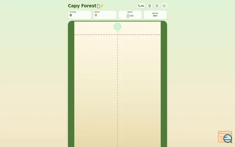 Screenshot of CapyForest