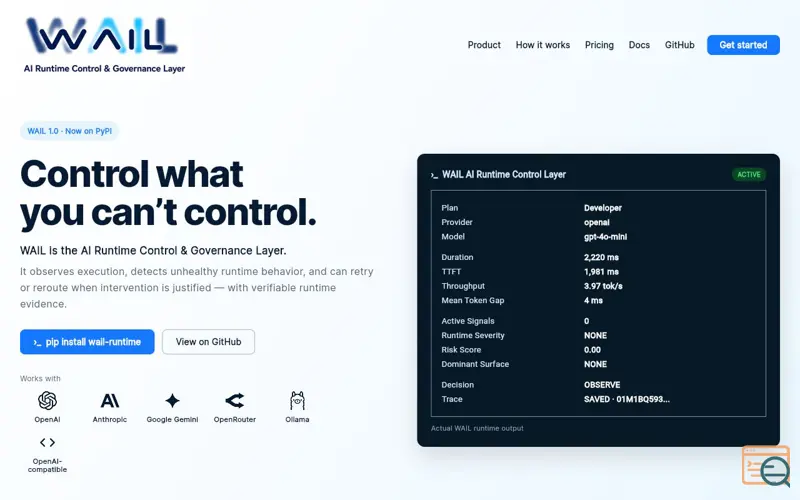 Screenshot of WAIL