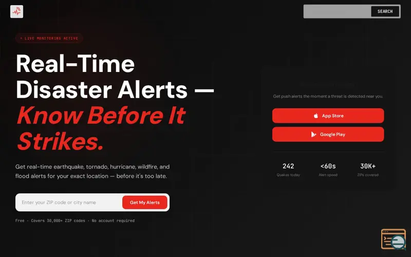 Screenshot of Alertra