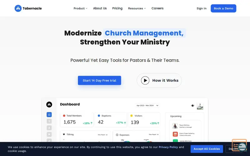 Screenshot of Tabernacle 