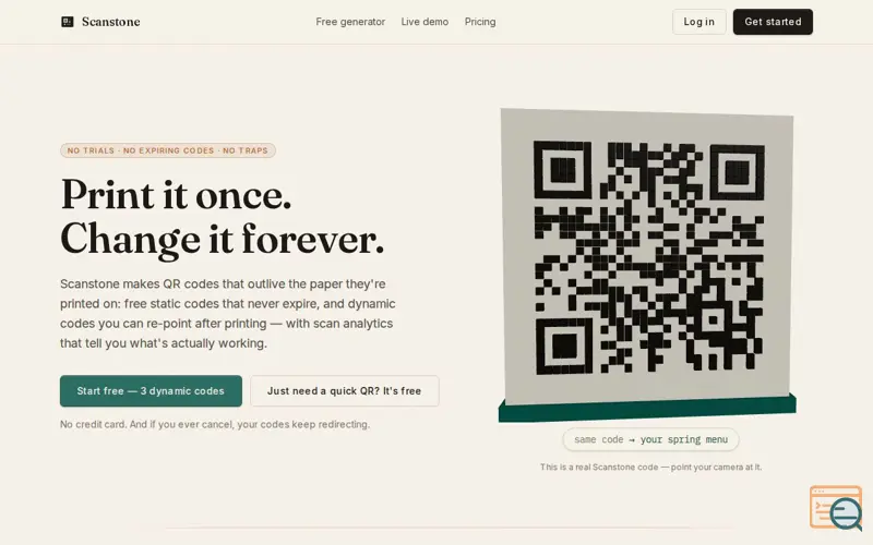 Screenshot of Scanstone