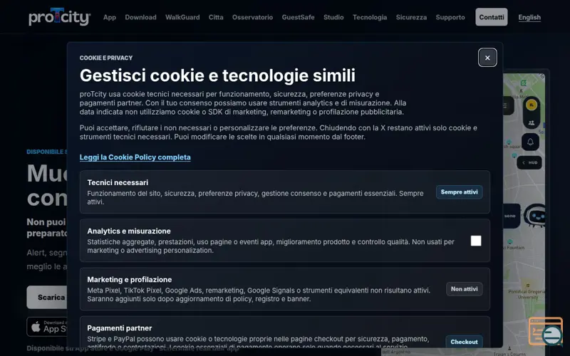Screenshot of proTcity