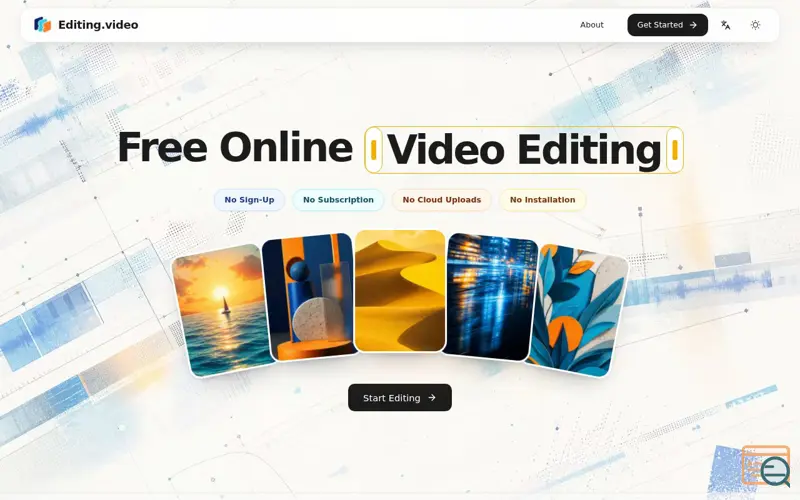 Screenshot of Editing.video