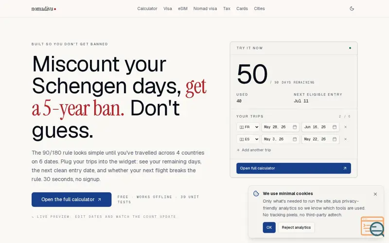 Screenshot of Nomadivu