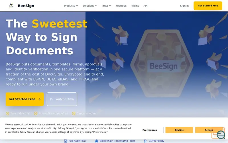 Screenshot of Beesign