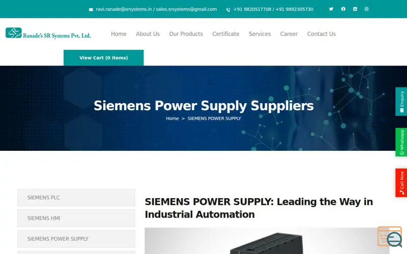 Screenshot of Trusted Power Supply Dealers in Mumbai