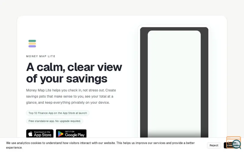 Screenshot of Money Map Lite