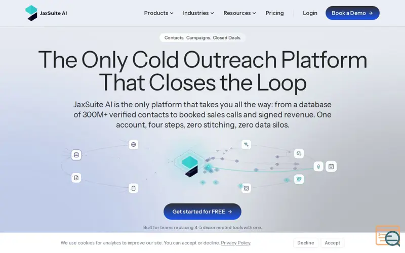 Screenshot of JaxSuite AI