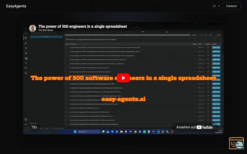 Screenshot of EasyAgents