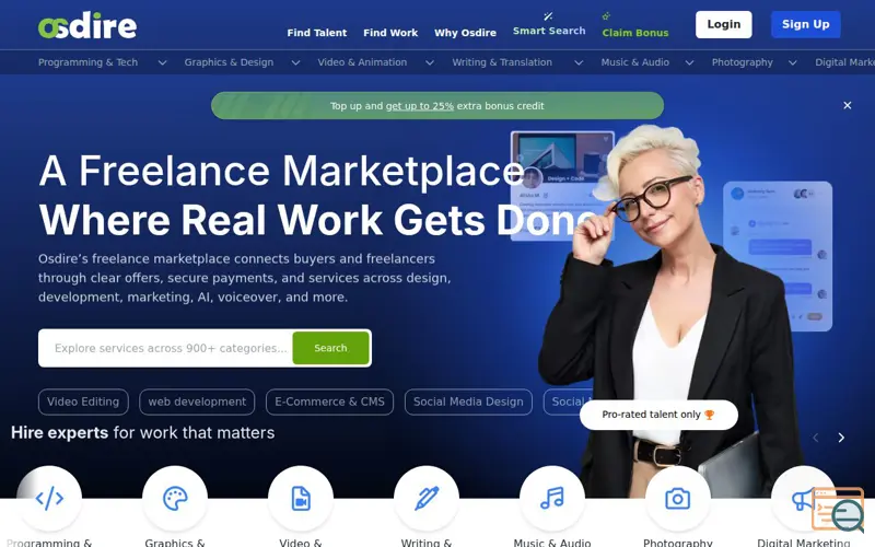 Screenshot of Freelance Marketplace