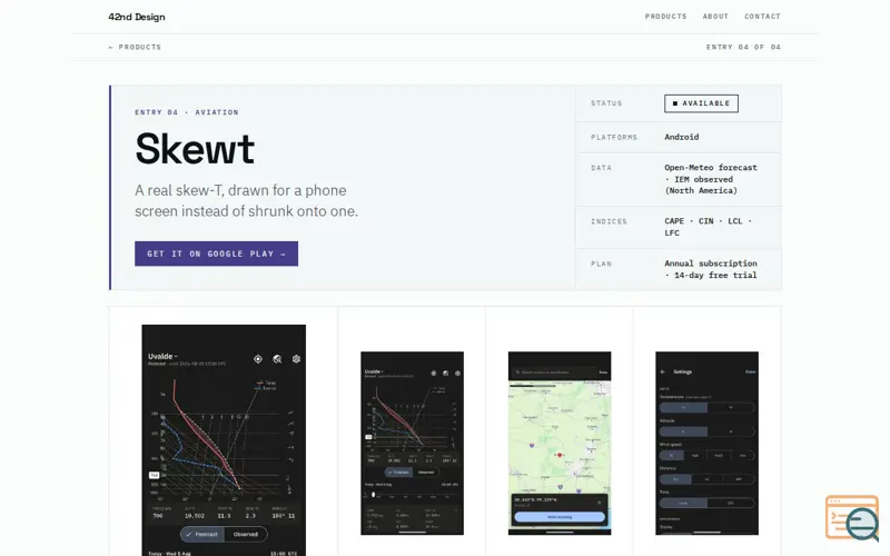 Screenshot of Skewt